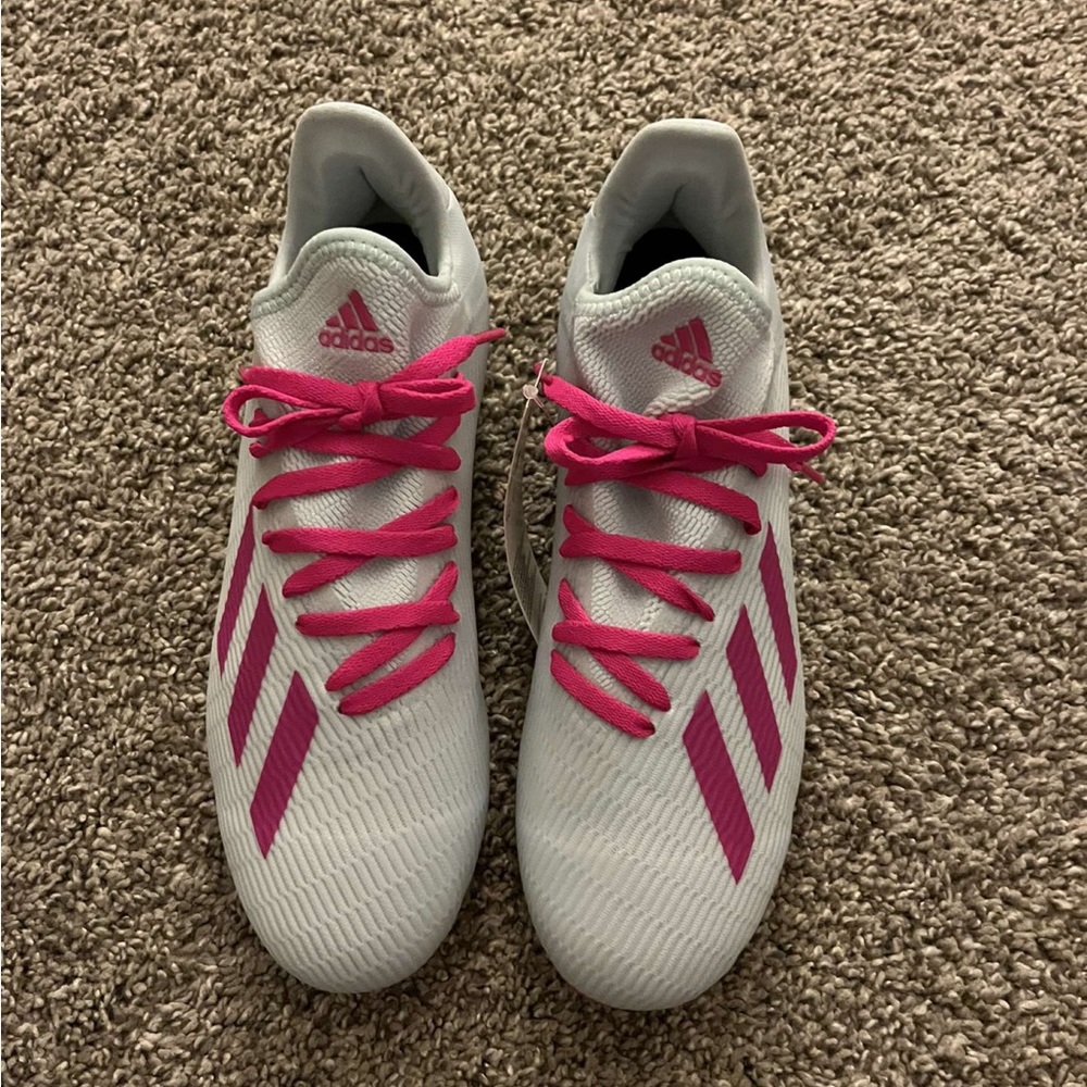 Adidas Predator Edge 4 Soccer Cleats Pink/White